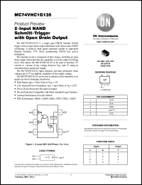 MC74VHC1G135DFT1 datasheet: 2-Input NAND Schmitt-Trigger with Open Drain Output MC74VHC1G135DFT1