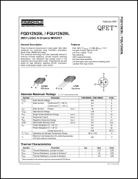 FQU12N20L datasheet: 200V LOGIC N-Channel MOSFET FQU12N20L