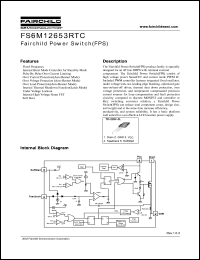 FS6M12653RTC datasheet: Fairchild Power Switch(FPS) FS6M12653RTC