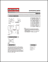 H22A5 datasheet: SLOTTED OPTICAL SWITCH H22A5