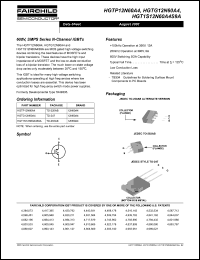 HGTP12N60A4 datasheet: 600V, SMPS Series N-Channel IGBTs HGTP12N60A4