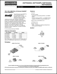 HUF75343G3 datasheet: 75A, 55V, 0.009 Ohm, N-Channel UltraFET Power MOSFETs HUF75343G3