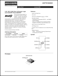 HUF76105SK8 datasheet: 5.5A, 30V, 0.050 Ohm, N-Channel, Logic Level UltraFET Power MOSFET HUF76105SK8