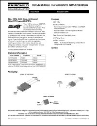HUFA75639G3 datasheet: 56A, 100V, 0.025 Ohm, N-Channel UltraFET Power MOSFETs HUFA75639G3