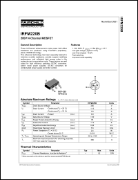 IRFM220B datasheet: 200V N-Channel MOSFET IRFM220B