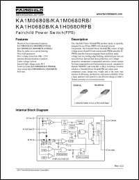 KA1M0680RB datasheet: Fairchild Power Switch(FPS) KA1M0680RB