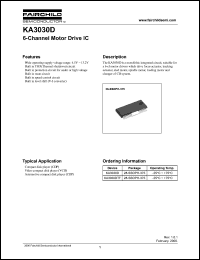 KA3030D datasheet: 6-Channel Motor Drive IC KA3030D
