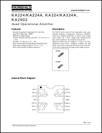 KA324 datasheet: Quad Operational Amplifier KA324