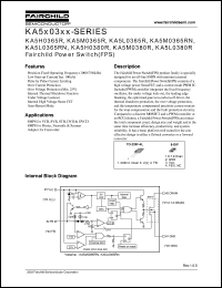 KA5M0380R datasheet: Fairchild Power Switch(FPS) KA5M0380R