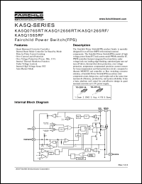 KA5Q0765RT datasheet: Fairchild Power Switch(FPS) KA5Q0765RT