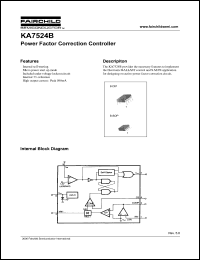 KA7524BD datasheet: Power Factor Correction Controller KA7524BD