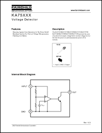 KA75250Z datasheet: Voltage Detector KA75250Z