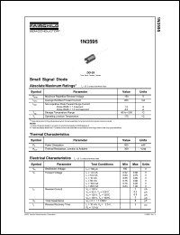 1N3595 datasheet: Small Signal Diode 1N3595