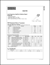 KSA708 datasheet: PNP Epitaxial Silicon Transistor KSA708