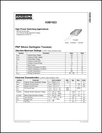 KSB1022 datasheet: PNP Epitaxial Silicon Transistor KSB1022