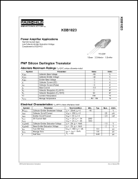 KSB1023 datasheet: PNP Epitaxial Silicon Transistor KSB1023