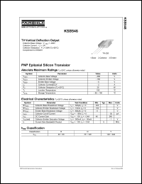 KSB546 datasheet: PNP Epitaxial Silicon Transistor KSB546