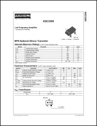 KSC3265 datasheet: NPN Epitaxial Silicon Transistor KSC3265