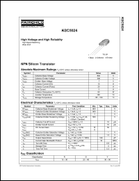 KSC5024 datasheet: NPN Silicon Transistor KSC5024