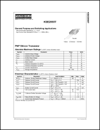 KSE2955T datasheet: PNP Silicon Transistor KSE2955T