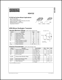 KSH122 datasheet: NPN Silicon Darlington Transistor KSH122