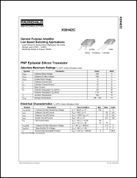 KSH42C datasheet: PNP Epitaxial Silicon Transistor KSH42C