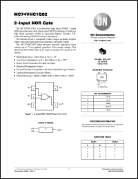 MC74VHC1G02DFT1 datasheet: 2-Input NOR Gate MC74VHC1G02DFT1