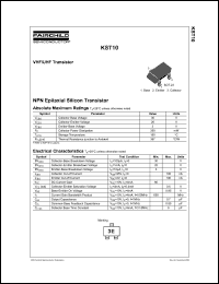 KST10 datasheet: NPN Epitaxial Silicon Transistor KST10