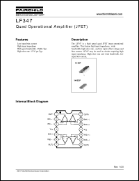 LF347 datasheet: Quad Operational Amplifier (JFET) LF347