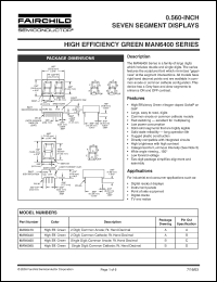 MAN6410 datasheet: 0.560-INCH SEVEN SEGMENT DISPLAYS MAN6410