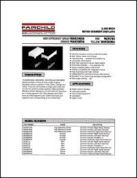 MAN71A datasheet: 0.300-INCH SEVEN SEGMENT DISPLAYS MAN71A