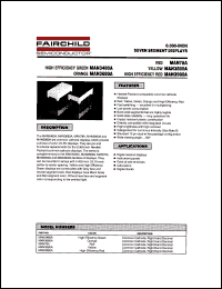 MAN78A datasheet: 0.300-INCH SEVEN SEGMENT DISPLAYS MAN78A