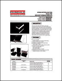 MAN8240 datasheet: DOUBLE HETEROJUNCTION AlGaAs RED SUNLIGHT VIEWABLE DISPLAYS MAN8240