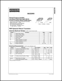 MJD2955 datasheet: PNP Epitaxial Silicon Transistor MJD2955