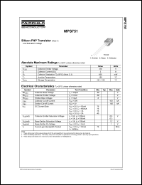 MPS751 datasheet: Silicon PNP Transistor MPS751