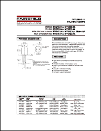 MV5353 datasheet: DIFFUSED T-1-3/4 SOLID STATE LAMPS MV5353