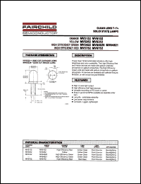 MV5452 datasheet: CLEAR LENS T-1 3/4 SOLID STATE LAMPS MV5452