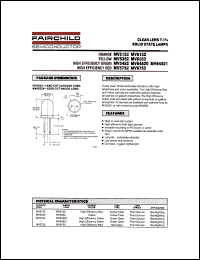 MV5752 datasheet: CLEAR LENS T-1 3/4 SOLID STATE LAMPS MV5752