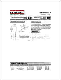 MV6151 datasheet: HIGH CONTRAST T-1 3/4 SOLID STATE LAMPS MV6151