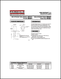 MV6351 datasheet: HIGH CONTRAST T-1 3/4 SOLID STATE LAMOPS MV6351