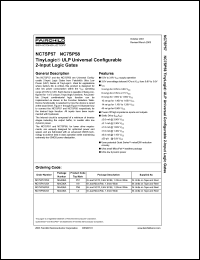 NC7SP58 datasheet: Universal Configurable 2-Input Logic Gates NC7SP58