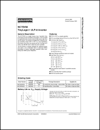 NC7SV04 datasheet: ULP-A Inverter (Preliminary) NC7SV04