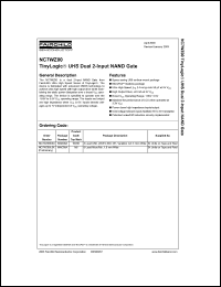 NC7WZ00 datasheet: UHS Dual 2-Input NAND Gate NC7WZ00