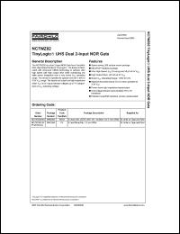 NC7WZ02 datasheet: UHS Dual 2-Input NOR Gate NC7WZ02