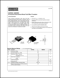 NDB4060 datasheet: N-Channel Enhancement Mode Field Effect Transistor NDB4060