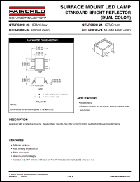 QTLP680C-24 datasheet: SURFACE MOUNT LED LAMP STANDARD BRIGHT REFLECTOR (DUAL COLOR) QTLP680C-24