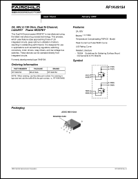 RF1K49154 datasheet: 2A, 60V, 0.130 Ohm, Dual N-Channel, LittleFET Power MOSFET RF1K49154