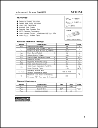 SFH154 datasheet: N-CHANNEL POWER MOSFET SFH154