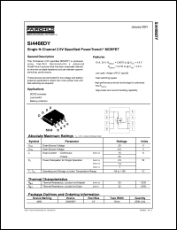 SI4466DY datasheet: Single N-Channel 2.5V Specified PowerTrench MOSFET SI4466DY