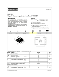 SI4874DY datasheet: Single N-Channel, Logic Level, PowerTrench MOSFET SI4874DY